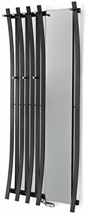 Passo Wardrobe with Mirror – Available in Various Sizes and Colours – Quality Radiator Choice of One or Two Rows Of Hooks, Two rows of hooks, 1800h x 520b