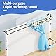 EMART 3-in-1 Foto Hintergrundsystem für Fotostudios, 2,6mx3m Verstellbar Foto Hintergrund Ständer, Hochbelastbare Fotohintergrund Ständer für Studio Photo, Porträt Produkt Fotografie, Party, Hochzeit
