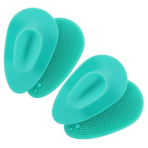 Outanaya 4 Piezas Cepillo facial de silicona cepillo de limpieza facial limpiador facial para hombre cepillos faciales depurador exfoliante facial cepillo limpiador facial gel de sílice