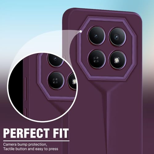 Image of WOW IMAGINE Back Cover for Mi Redmi Note 15 5G 2025 | Poco M8 5G | Blade Series Ultra Thin Case with Lightweight Design | Camera Protection | Soft Matte Silicone Flexible Mobile Case - Purple