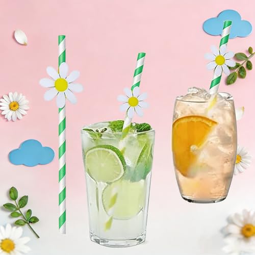 60 pitillos de papel para cócteles de colores miniatura 6