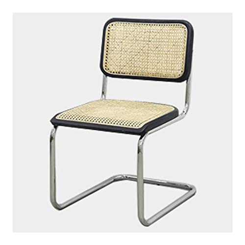 Preisvergleich Produktbild QIFFIY Rattan Esszimmerstuhl Rückenlehne und Sitzfläche, armlose Netzrückstühle, Restaurant Hotel Side Chair Home Sun Chair (Color : B)