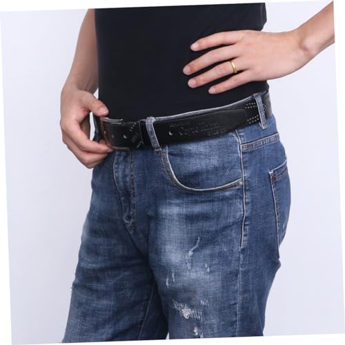 Men Pu Leather Belt Men's Reversible Leather Webbing Belt with Sliding Buckle Men Leather Strap Mens2