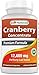 Best Naturals Cranberry Pills 3X Concentrate Veggie Capsule, 12600 mg, 180 Count