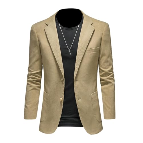 Blazer velours côtelé homme décontracté | Veste unie casual automne hiver