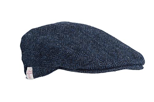 Walker and Hawkes Men's Harris Tweed Flat Cap