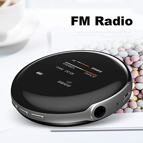 Andoer RUIZU M1 Portable MP3 MP4 Player 8GBPlayer Bluetooth 4.0 Tela TFT de 1,44 pol. Com Fones de o