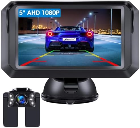 Stabiel Signaal Draadloze AHD 1080P Achteruitrijcamera Met 5 Inch Monitor - Geen Boren, Doe-Het-Zelf Hulplijn, Eenvoudige Installatie