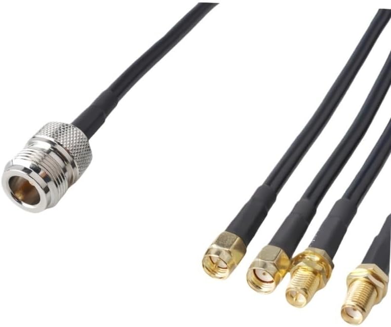 N メス ジャック - SMA/RP SMA オス メス アダプタ LSR240 50-4 50ohm R*/F 同軸ケーブル(NF