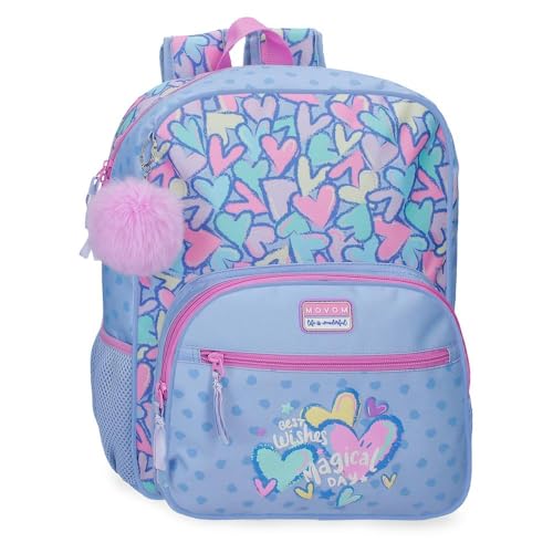 Sac à dos scolaire Movom violet 13.7L adaptable sur chariot en polyester