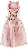 Dirndlspatz Midi Dirndl Damen Rose aus Exklusiver Kollektion inkl. Spitzenschürze Gr.38-54 DS1001 (as3, Numeric, Numeric_38, Regular, Regular)