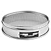 20cm Chrome-Plated Sieve with 304 Stainless Steel Mesh for Laboratory Sample Inspection and Industrial Powder Sorting, 4 Mesh to 600 Mesh(250 Mesh)