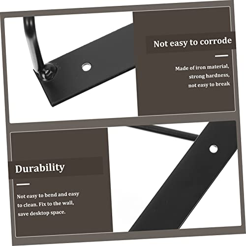 Soporte de pared para vinilos PRETYZOOM de hierro con diseño triangular flotante pack de 2 4