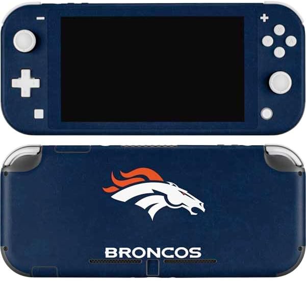 Skinit Decal Gaming Skin Compatible with Nintendo Switch Lite - Officially Licensed NFL Denver Broncos Design