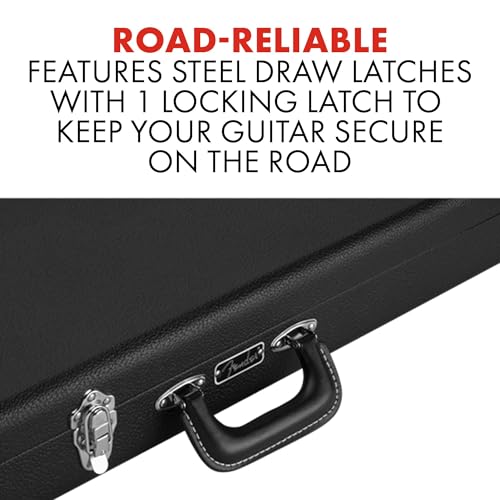 Fender Classic Series Wood Case, Stratocaster/Telecaster, Black by Fender - Image 5