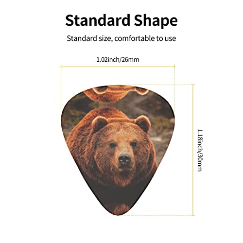 Ensemble de 12 médiators de guitare Grizzly Bear pour guitare acoustique, guitare électrique, contrebasse, ukulélé - Les Beatles, Paul McCartney, John Lennon, RIngo Starr, George Harrison Ensemble de 12 médiators de guitare Grizzly Bear pour guitare acoustique, guitare électrique, contrebasse, ukulélé – Image 5
