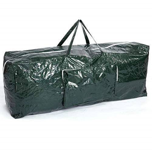 Ram® Saco de armazenamento para árvore de Natal, tamanho extragrande, adequado para árvores de até 7 pés, com bolso lateral