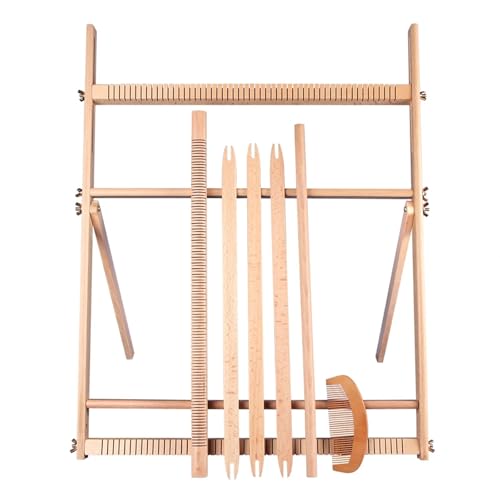 AMENGJ Cadre à Tisser en Bois Métier à Tisser en Bois créatif for Adultes, Machine à Tricoter, Bricolage à la Main, Machine à Textile Grande, écharpe,...