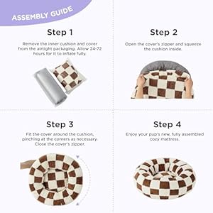 Lesure-Donut-Small-Dog-Bed-Round-Cat-Beds-for-Indoor-Cats-Anti-Anxiety-Calming-Pet-Beds-Washable-Cute-Modern-Beds-with-Teddy-Sherpa-Plush-Anti-Slip-Bottom-Brwon - Cucciolini Doodles   Lesure-Donut-Small-Dog-Bed-Round-Cat-Beds-for-Indoor-Cats-Anti-Anxiety-Calming-Pet-Beds-Washable-Cute-Modern-Beds-with-Teddy-Sherpa-Plush-Anti-Slip-Bottom-Brwon