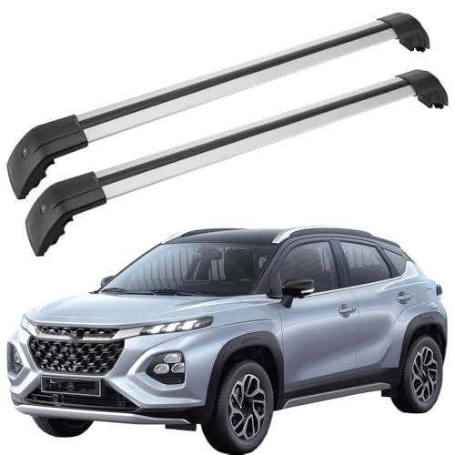 Lockable Roof Rack Cross Bars Fits for Suzuki Fronx 2024 2025 with Flush Side Rails Aluminum Anti-Theft Lock CrossBars Luggage Rack Cargo Carrier