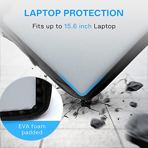 Image of BAGSMART Laptop Bag, 15.6 Inch Briefcase Men, Lockable Computer Bag Work Bag, Water-Repellent Shoulder Messenger Bag Travel Office Business, Black | Work Bag Water-Repellent Shoulder Messenger Bag Travel Office Business