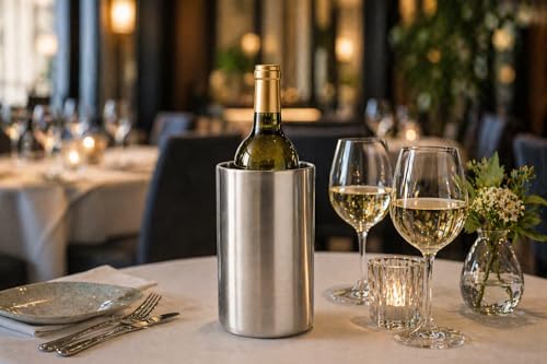 Refroidisseur de vin en acier inoxydable au design épuré et moderne - 3