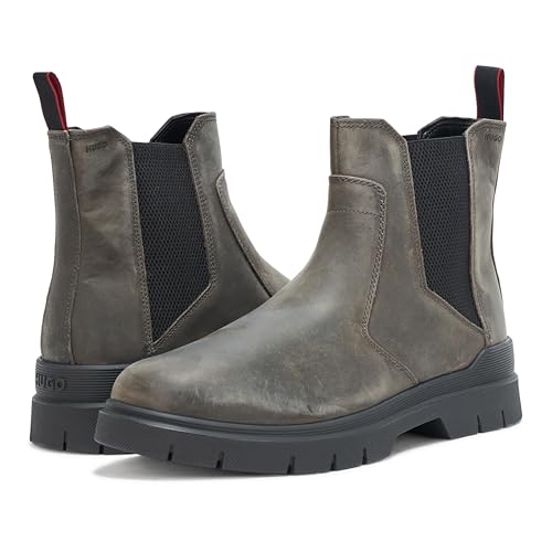 HUGO Men's Side Zip Lace Up Boot Fashion3