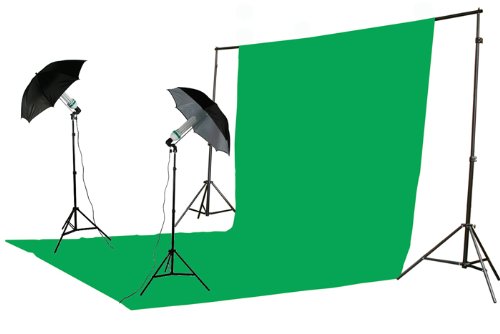 Led Studio Ground Set Studio Lighting Kit EPhoto 800 Watt With Green Screen - Complete ...