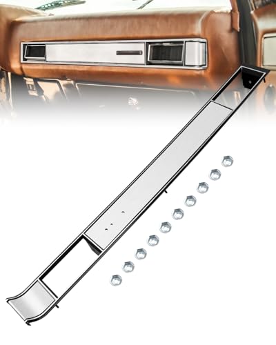 Dash AC Vent Plate Brushed Fits for Chevy Chevrolet Silverado c10 Truck 1981-1987 Blazer Suburban GMC Jimmy 1981-1991, Air Conditioning Vent Covers Replace DP7898RNH DP2560