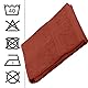 Stof Lovely Casa – Badetuch – Größe 30 x 50 cm – 100% Bio-Baumwolle – Farbe Terracotta – Modell Lagune – Wäsche bei 40 °C – außergewöhnliche Qualität
