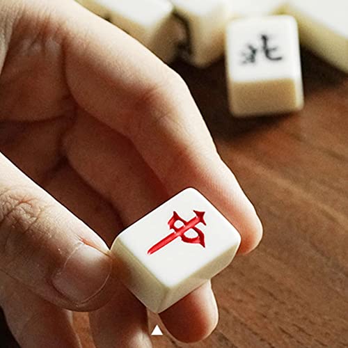 Mahjong Game Set - Chinese Mahjong Set - Traditional Mah Jong Game Set With 144 Mini Tiles - Portable Travel Mahjong Set - Mahjong Board Game For Family Gathering Leisure Time Party, 0.98*0.59*0.43In #TOP3