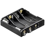 Colore: nero Goobay 11989 4x AAA (Micro) portabatterie - Solder coda (U)