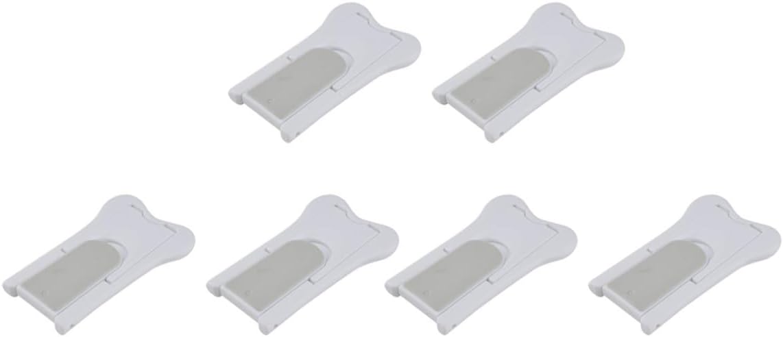 Vaguelly 6pcs Childproof Cabinet Cupboard Lock for Home Use Sliding Window Safety Lock with Convenient Design Abs Material for Doors and Cabinets