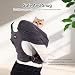 NATUYA Hundetragetasche, leichte freihändige Welpen-Tragetasche, Anti-Angst-Katzenschlinge, größenverstellbar, Premium-Hundetragetasche, Sling Warp (Drak Grey)