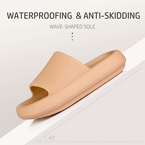 Image of Leevar Cloud Slides for Women and Men - Soft, Comfy, Relax Cloud Slippers, Thick Sole, Non-slip Slides for Men, Easy to Clean, Shower, Swimming, Beach, Indoor and Outdoor Slides for Men