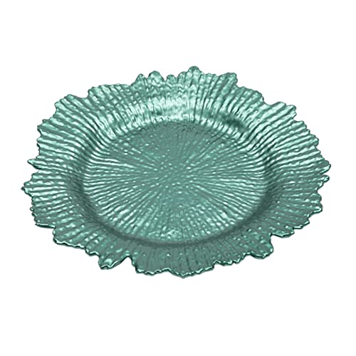 Set de 24 platos cargadores redondos 12.6 pulgadas verdes miniatura 5