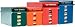 Nadex Rolled Coins Storage Boxes with Lockable Covers | High Capacity Wrapped Coins Color Coded Coin Organizing Trays for Quarters, Dimes, Nickels, and Pennies