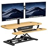 VersaDesk Power Pro USA Manufactured | Sit to Stand Electric Desk Converter | Sit to Stand Desktop...