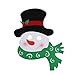 Amosfun Christmas Snowman Mask Non Woven Christmas Cosplay Costume Party Mask Prank Prop for Christmas Party Supplies