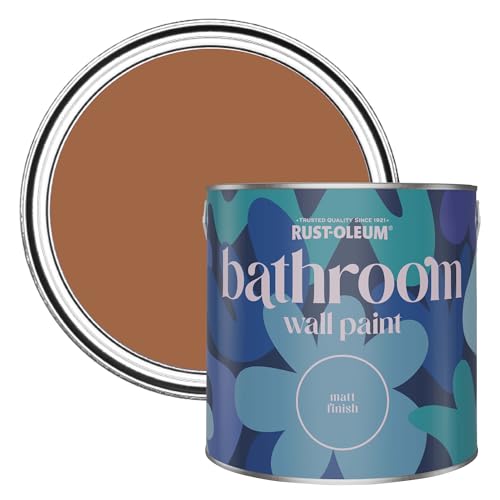 Rust-Oleum Water-Resistant Bathroom Wall & Ceiling Paint in Matt Finish - Cinnamon 2.5 litres