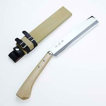 Amazon | 東周作 本場土佐 「極上」 火造り鉈 腰ナタ 片刃 青紙鋼 細身