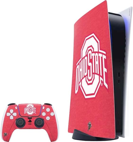 Skinit Decal Gaming Skin Compatible with PS5 Bundle - Officially Licensed Ohio State University OSU Design