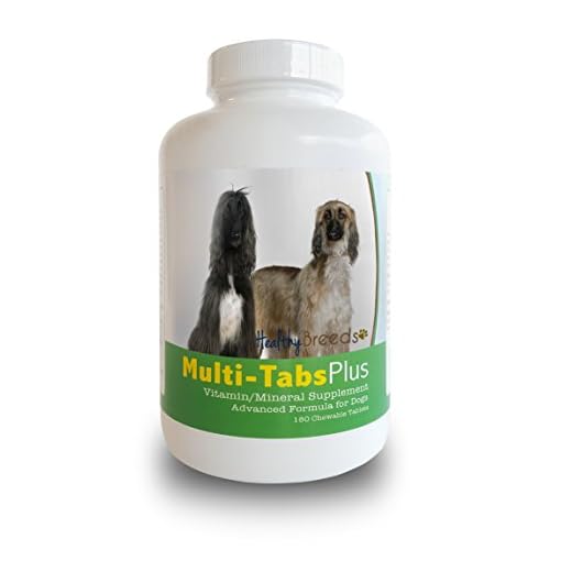 Healthy Breeds Afghan Hound Multi-Tabs Plus Chewable Tablets 180 Count
