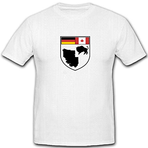 T-shirt de l'armée allemande Canada CFB Shilo blanc pour le plein air