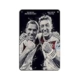 Lukas Podolski und Özil Blechschild, Vintage, Metall, Pub, Club, Café, Bar, Zuhause, Wandkunst, Dekoration, Poster, 20 x 30 cm