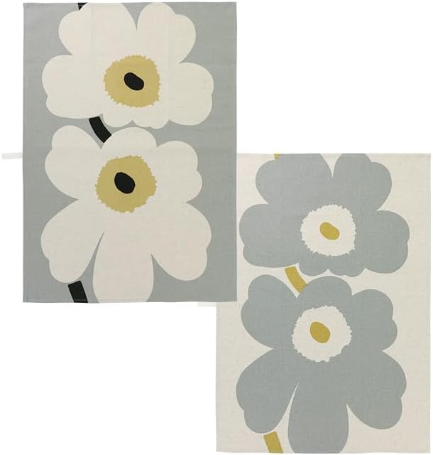 【希少】マリメッコ　エプロン　グレー Pieni Unikko エプロン | Maija Isola | Marimekko (マリメッコ) 日本