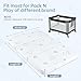 HREVAI Trifold Pack and Play Mattress, 38x26 Dual-Sided Baby Mattress for Pack n Play, Foldable High Resilience Memory Foam Pack n Play Mattresses Pad with Removable Cover & Travel Carrying Bag