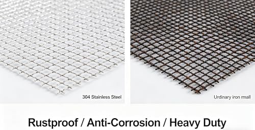 Image of 30 Mesh Stainless Steel Screen Mesh, 0.17mm Wire Diameter, 1m x 3m Woven Filter Mesh Sheet, Rust & Corrosion Resistant for Industrial Filtration, Kitchen, Garden, Vent Cover & DIY Projects
