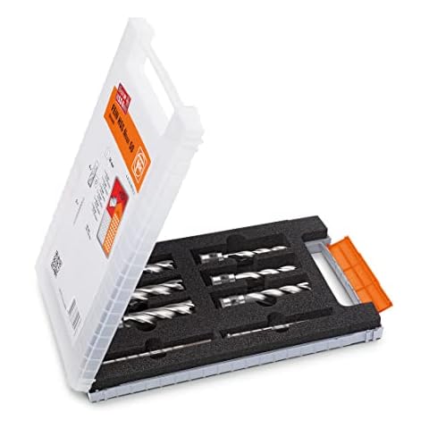 Fein Zubehör-Set Best of Kernbohrer 3/4 in Weldon (inkl. 6 Kernbohrer ø 2, 14, 16, 18, 20 und 22 mm, 2 Zentrierstifte 80 mm) 63134999061 Cover