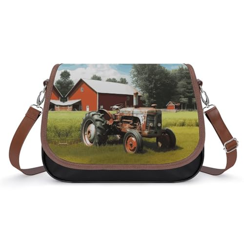 Sac à bandoulière tracteur agricole en cuir résoud le manque de place au quotidien